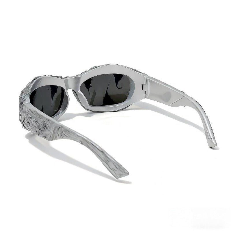 Trendy punk glasses y2k dark glue
