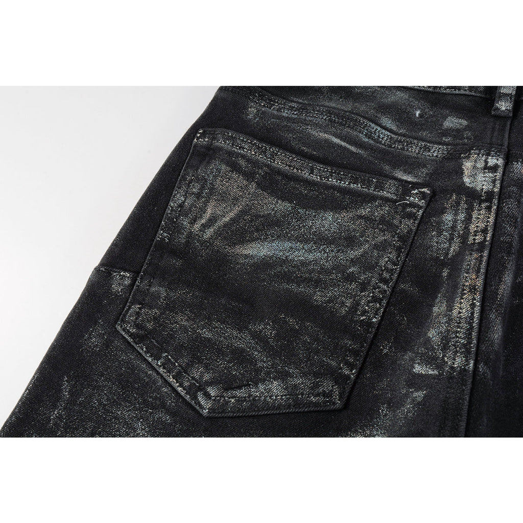 Mens trendy purple jeans, 100% cotton Pure Cotton High Street Trend