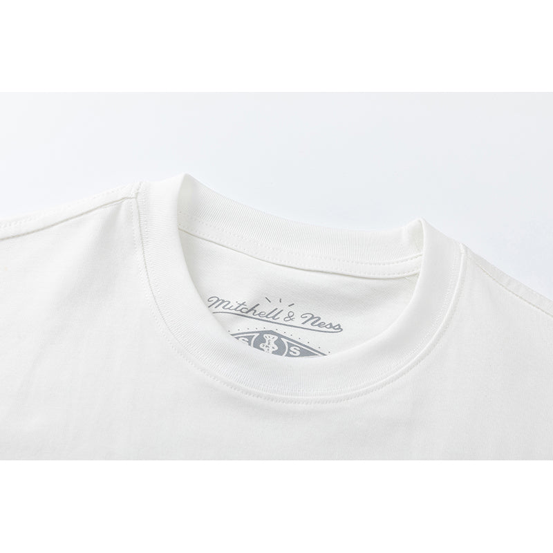 Travis Scott T Shirts x Mitchell x Ness Miami Hurricanes Hand-Drawn Short Sleeve
