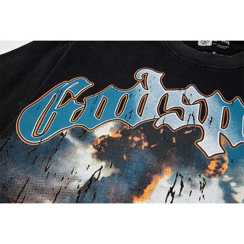 Godspeed T-Shirt Retro Fantasy Pattern