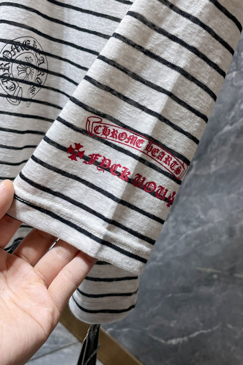Chrome heart Long Sleeve Shirts High-quality 100% cotton streetwear