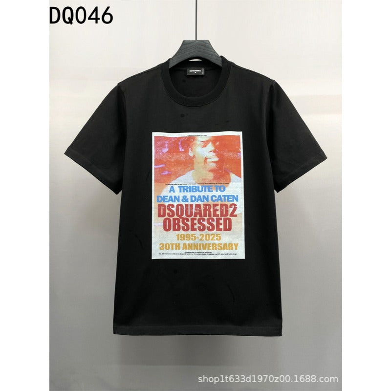 DSQ2 T Shirts Retro Printing Trendy Brand