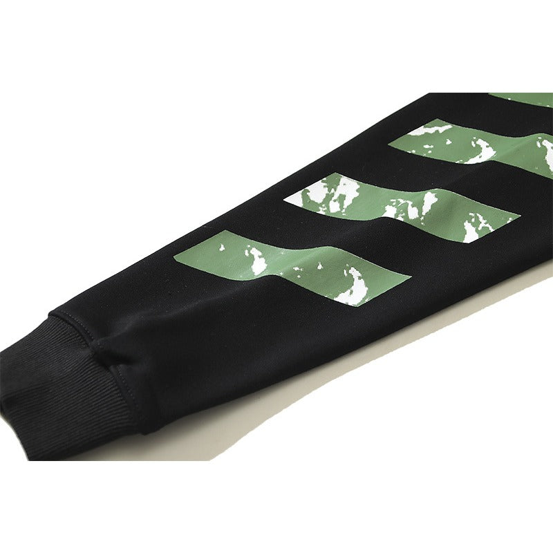 OW  hoodie Photography Pattern Arrow Sleeve Hood