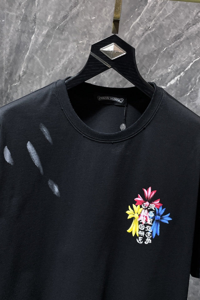 Chrome heart T shirts High-quality 100% cotton streetwear
