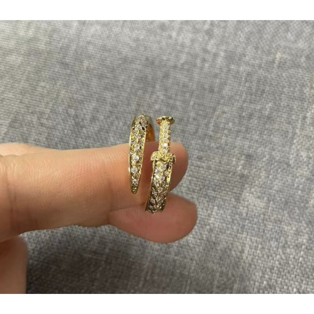 Rings Design Ring Sword Ring Micro Zircon Spectrum