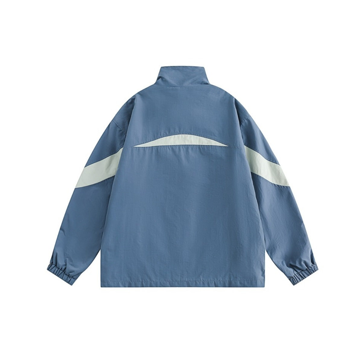 Unisex Jacket Vintage Sports Jacket Men's and Women's Patchwork Stand-up Collar Jacket