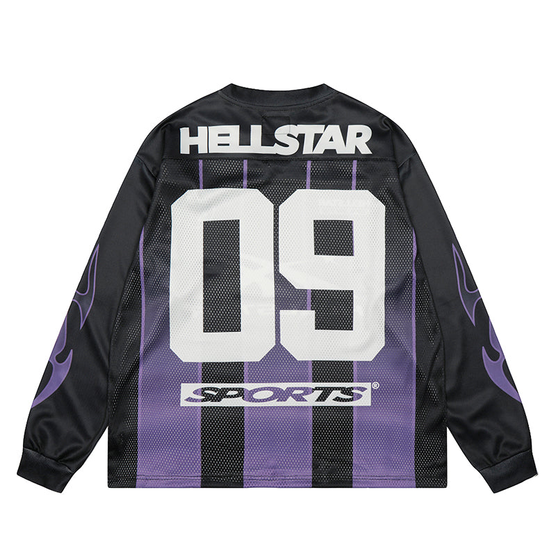 HS Long Sleeve Shirts Hip-hop loose oversize
