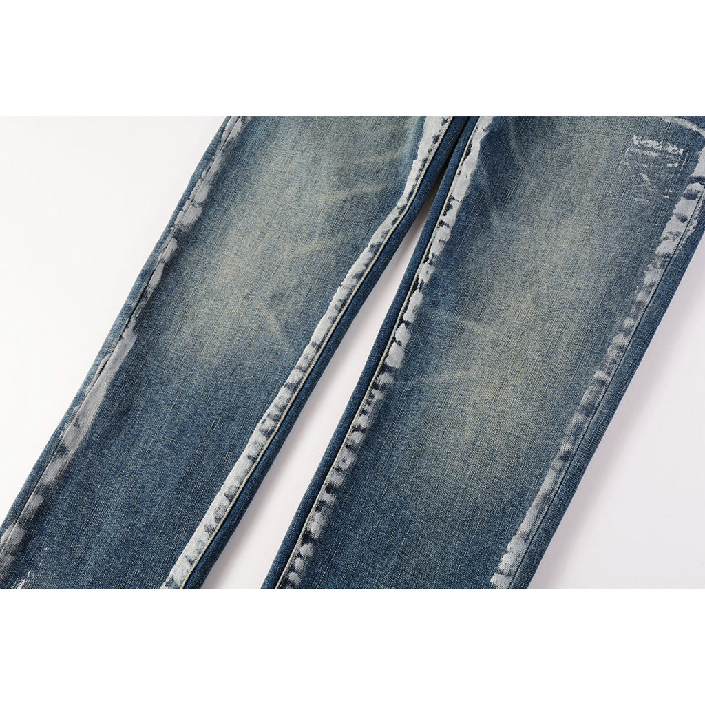 Mens trendy purple jeans, 100% cotton Pure Cotton High Street Trend