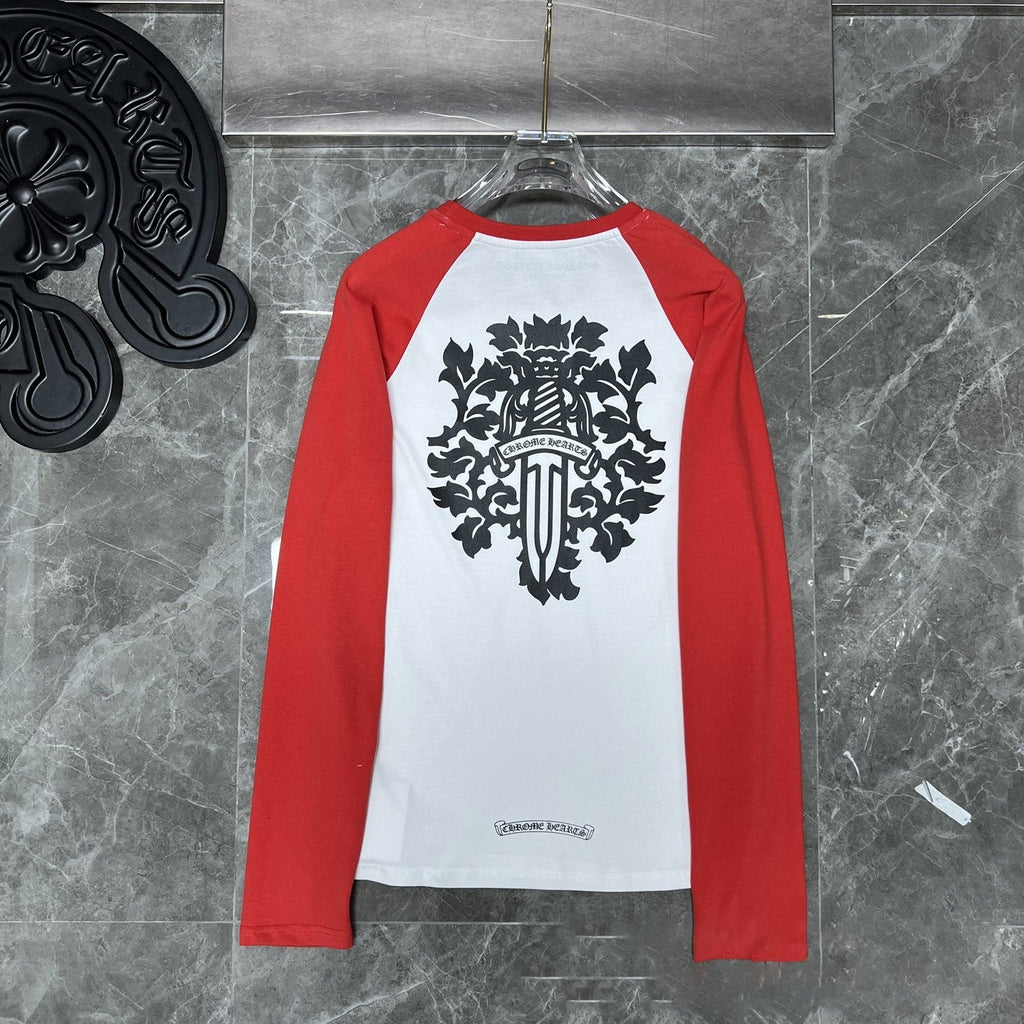 CHH  Heart Long Sleeve Shirt Unisex Fashion Loose Long Sleeve Shirt