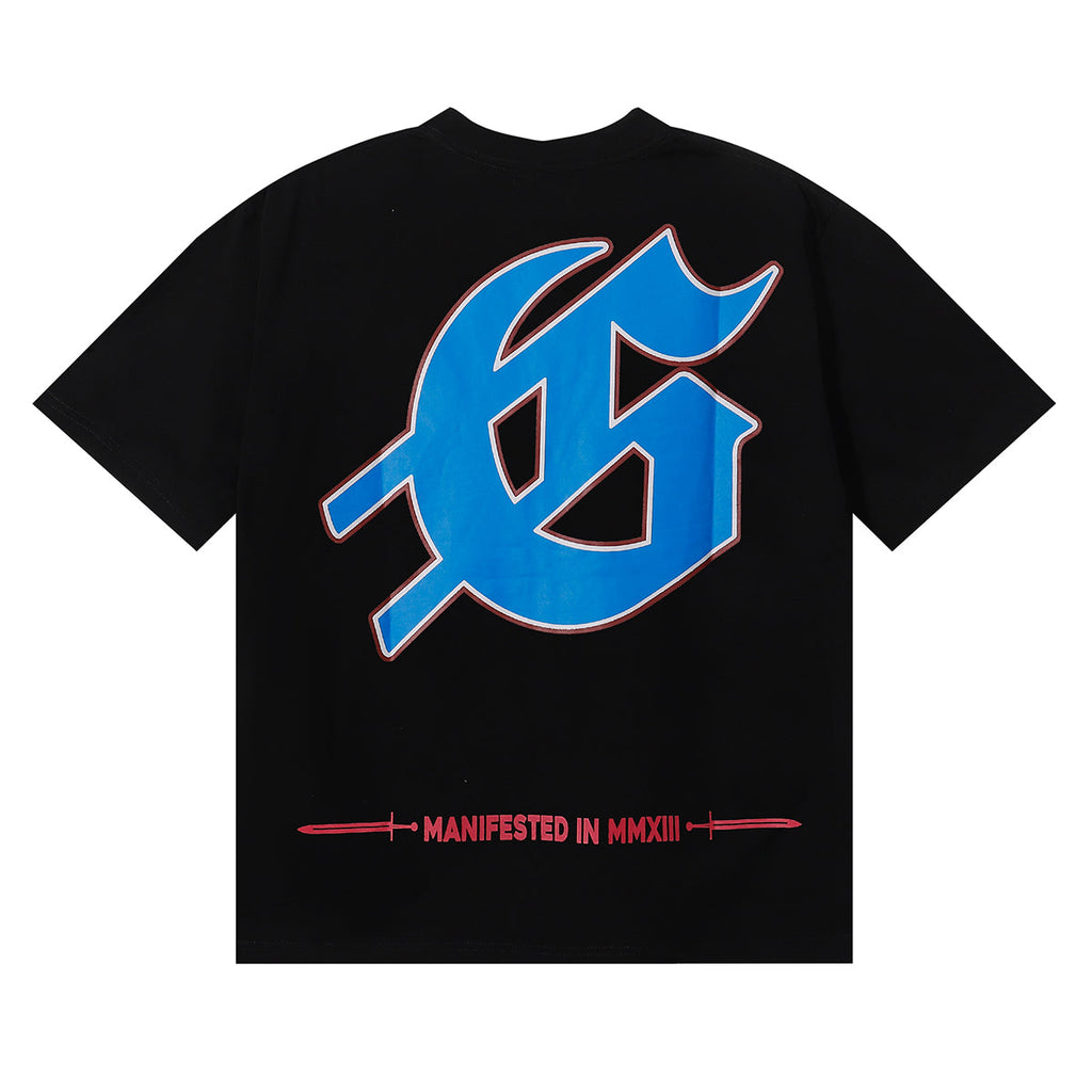 Godspeed T Shirts Convenience Store White Car Printing Cotton Casual Short Sleeve Men's and Women's