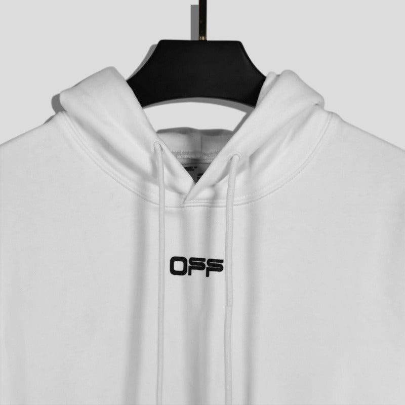 OW  hoodie Angel Wings Arrow Pattern Pullover Hood