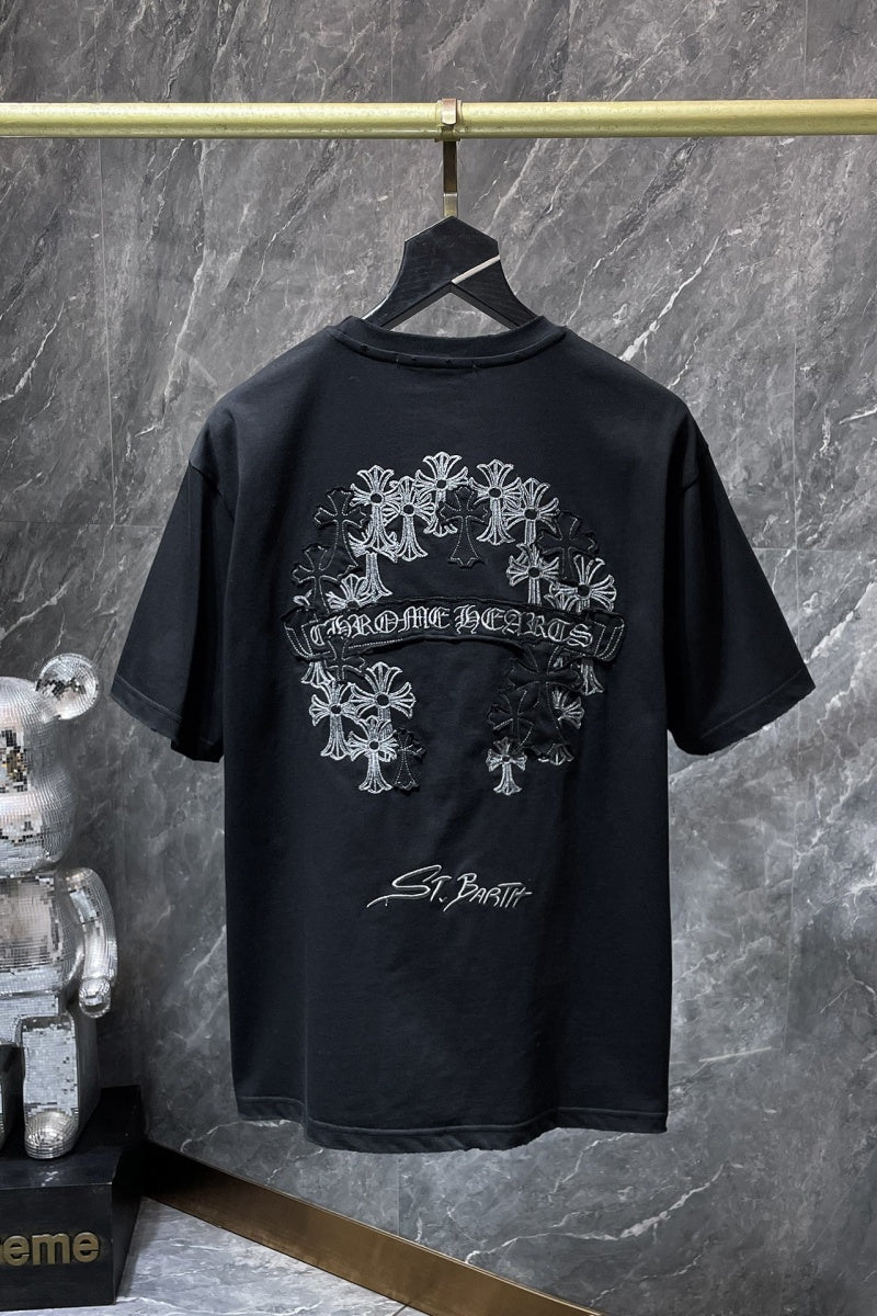 Chrome heart T shirts High-quality 100% cotton streetwear