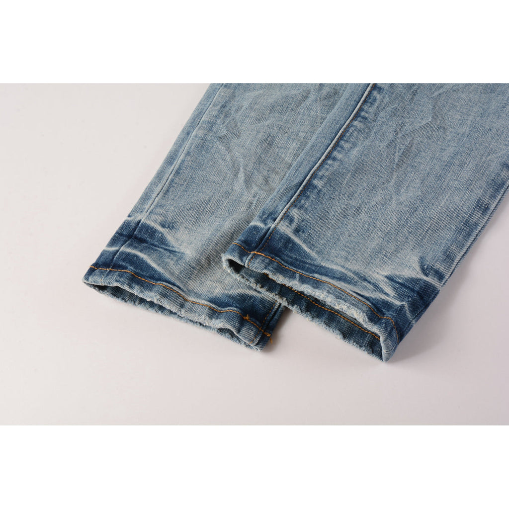Mens trendy purple jeans, 100% cotton Pure Cotton High Street Trend
