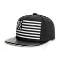 Trendy flat brimmed snapback hats usa american flag unisex spring and autumn
