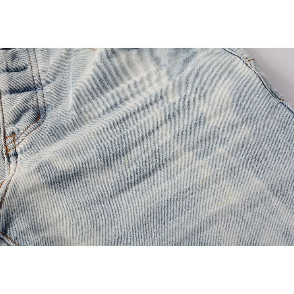 Mens trendy purple jeans, 100% cotton Pure Cotton High Street Trend