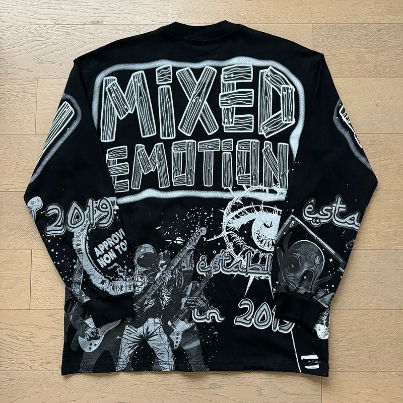 Mixed Emotion Long-Sleeved Shirt