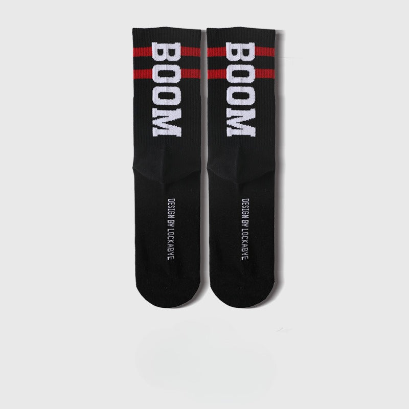 Men socks letterboomknee socks