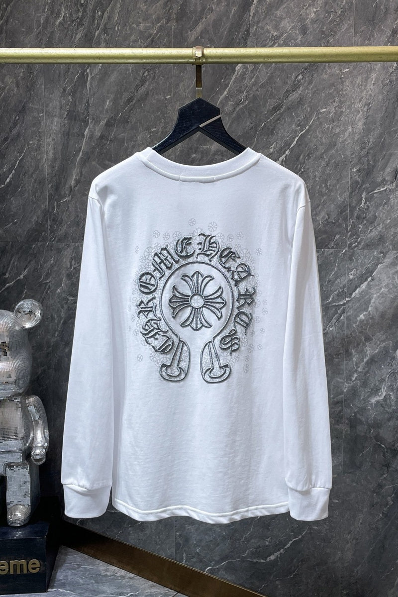 Chrome heart Long Sleeve Shirts High-quality 100% cotton streetwear