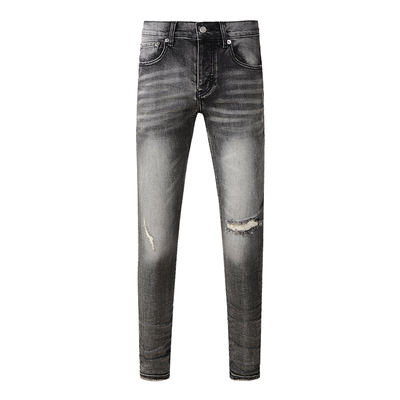 Mens trendy purple jeans, 100% cotton Pure Cotton High Street Trend