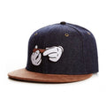 Trendy flat brimmed snapback hats summer cartoon sunshade breathable