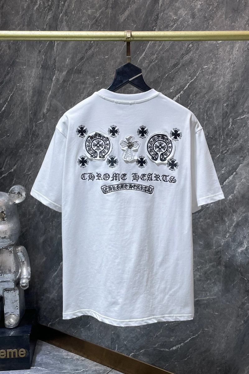Chrome heart T shirts High-quality 100% cotton streetwear
