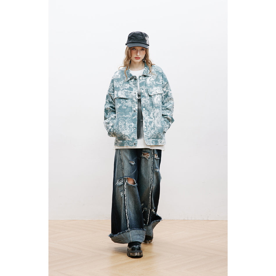 Unisex Jacket Retro Lapels Workwear Jacket for Men and Women Jacket