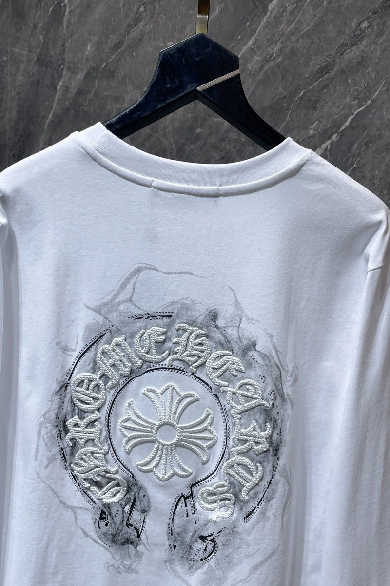 Chrome heart Long Sleeve Shirts High-quality 100% cotton streetwear