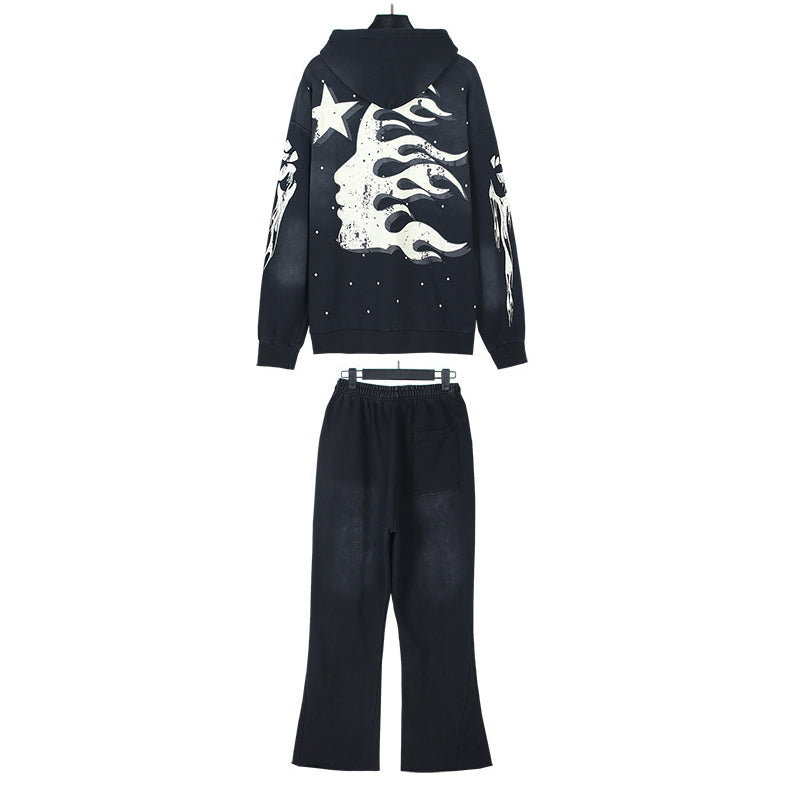 HS Hoodie And Pants Two-Piece Set