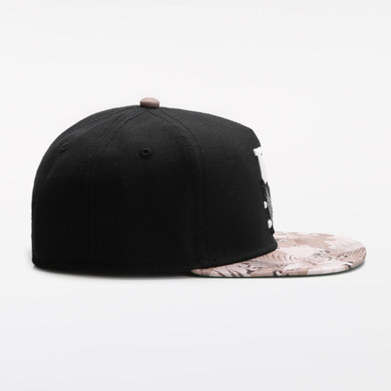 Trendy flat brimmed snapback hats all year roundneutral