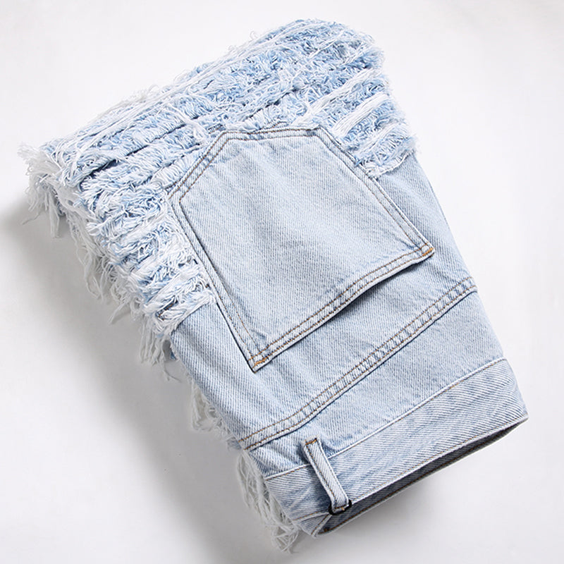 Mens Fashion Jeans Blue Ribbon 8862#