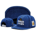 Trendy flat brimmed snapback hats cartoon breathable adjustable sunshade