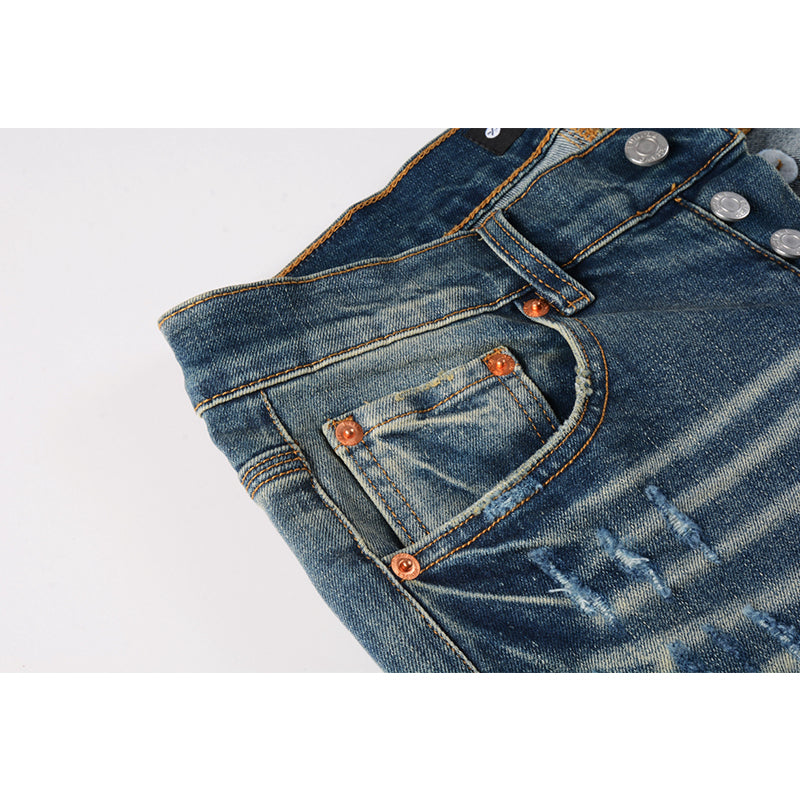 Mens trendy purple jeans, 100% cotton Pure Cotton High Street Trend