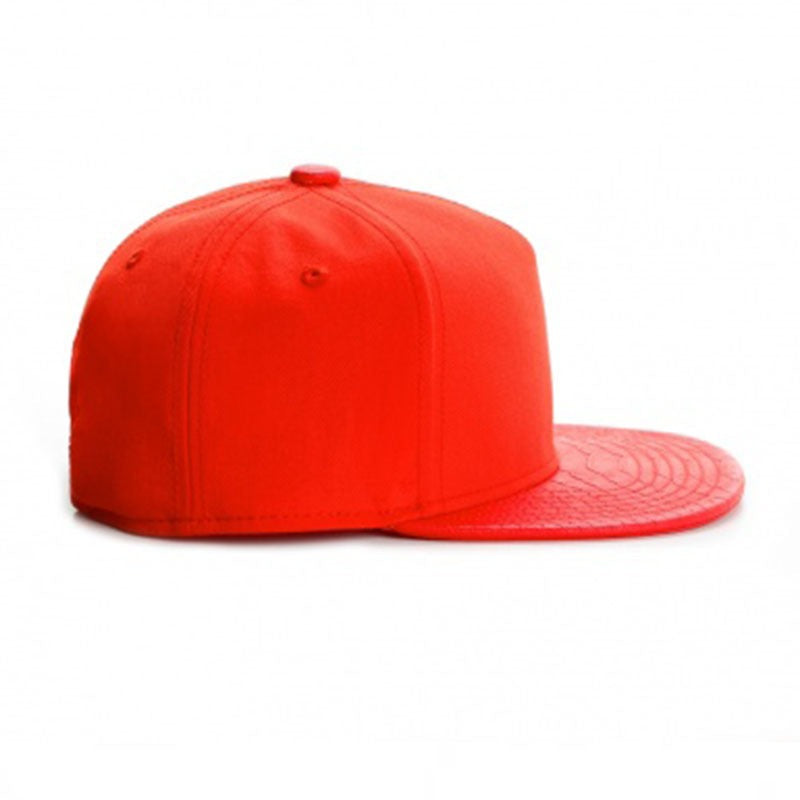 Trendy flat brimmed snapback hats light board blank shade