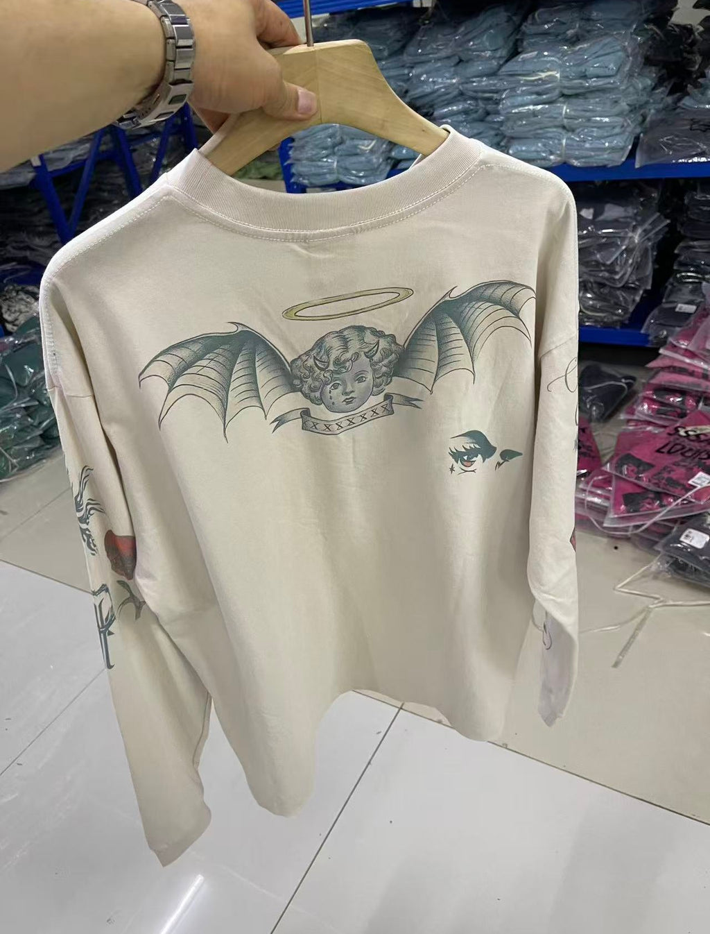 Saint Michael long sleeve shirts