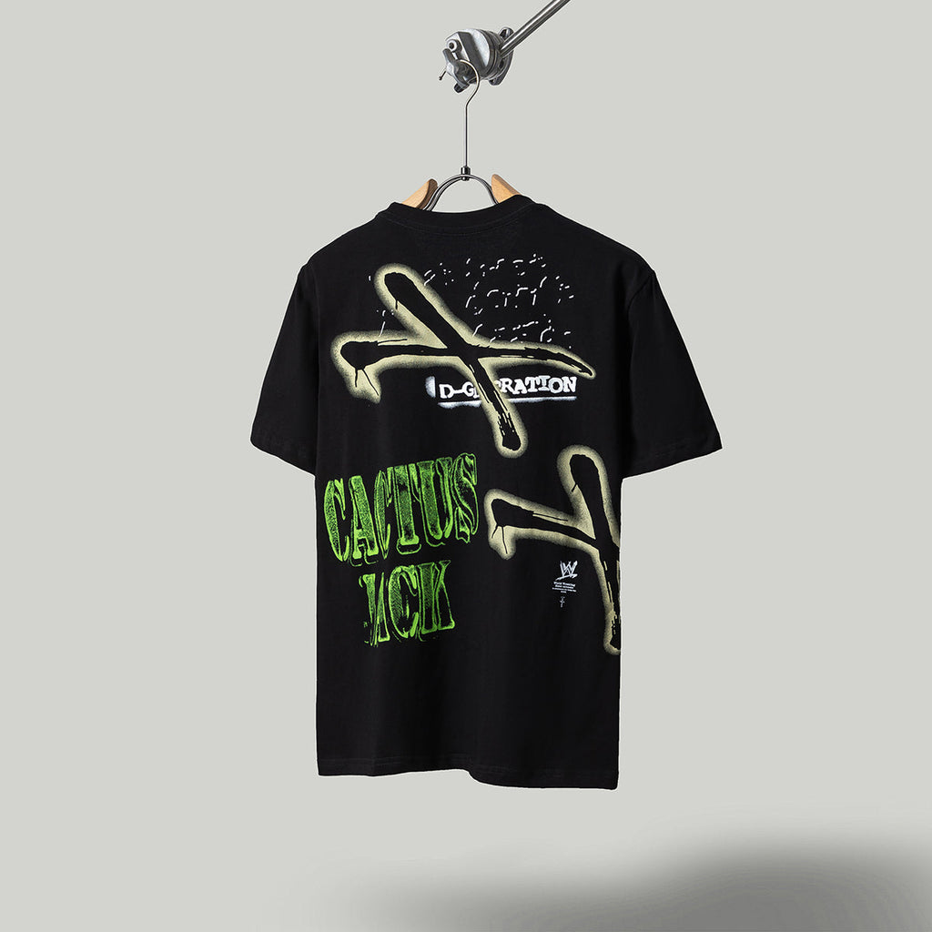 Travis Scott T Shirts x WWE SS25 Cockroach DX short-sleeved T-shirt