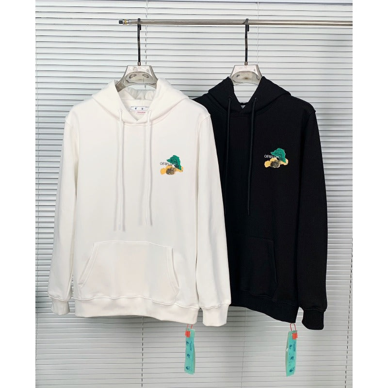 OW  hoodie painted arrow pattern hooded