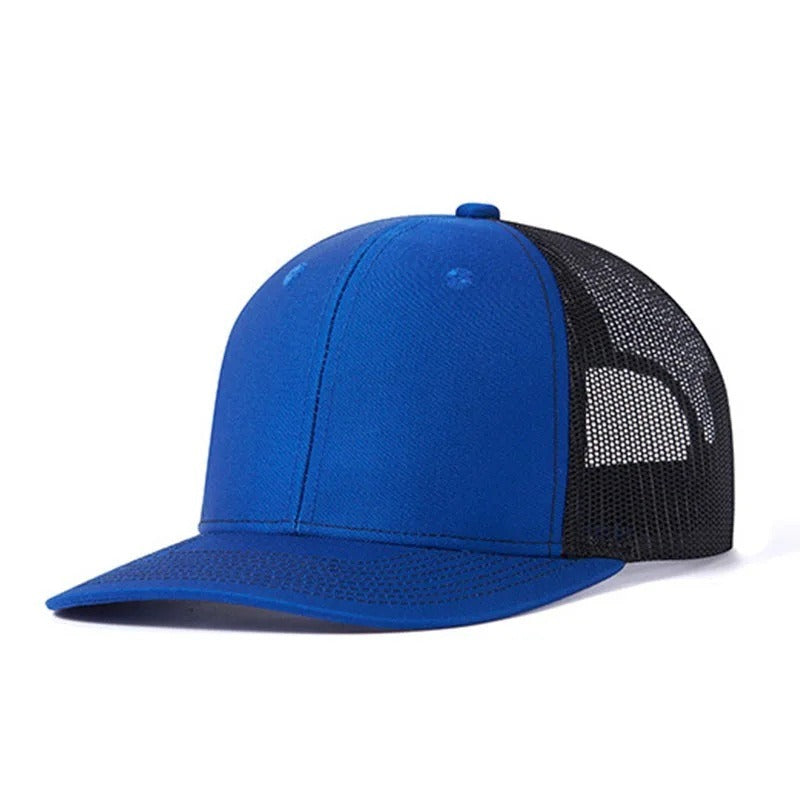 Trendy flat brimmed snapback hats breathable