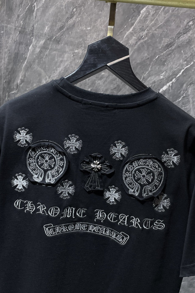 Chrome heart T shirts High-quality 100% cotton streetwear