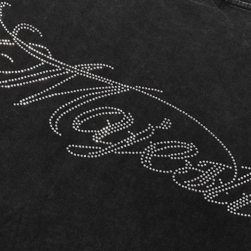 MAJESTIK T Shirts Bulldog Graphic Crop Tee Hot Diamond Design