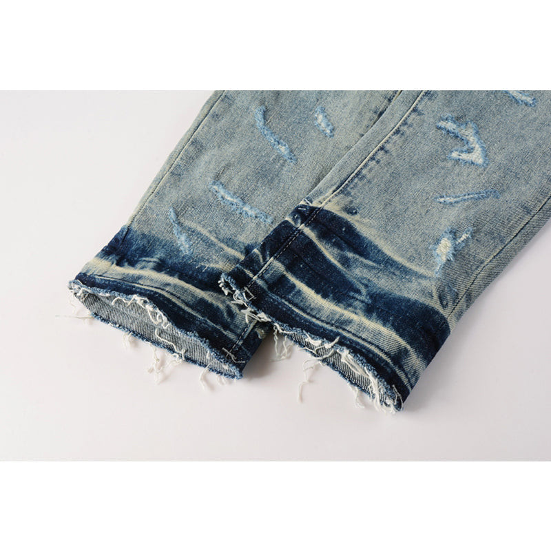 Mens trendy purple jeans, 100% cotton Pure Cotton High Street Trend