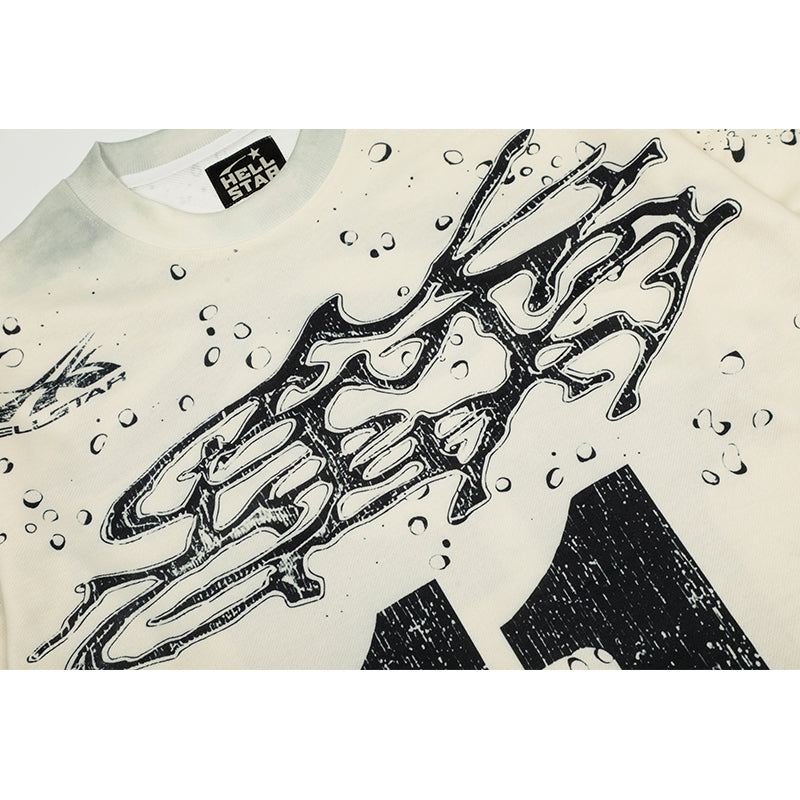 HS Long Sleeve Shirts Hip-hop loose oversize