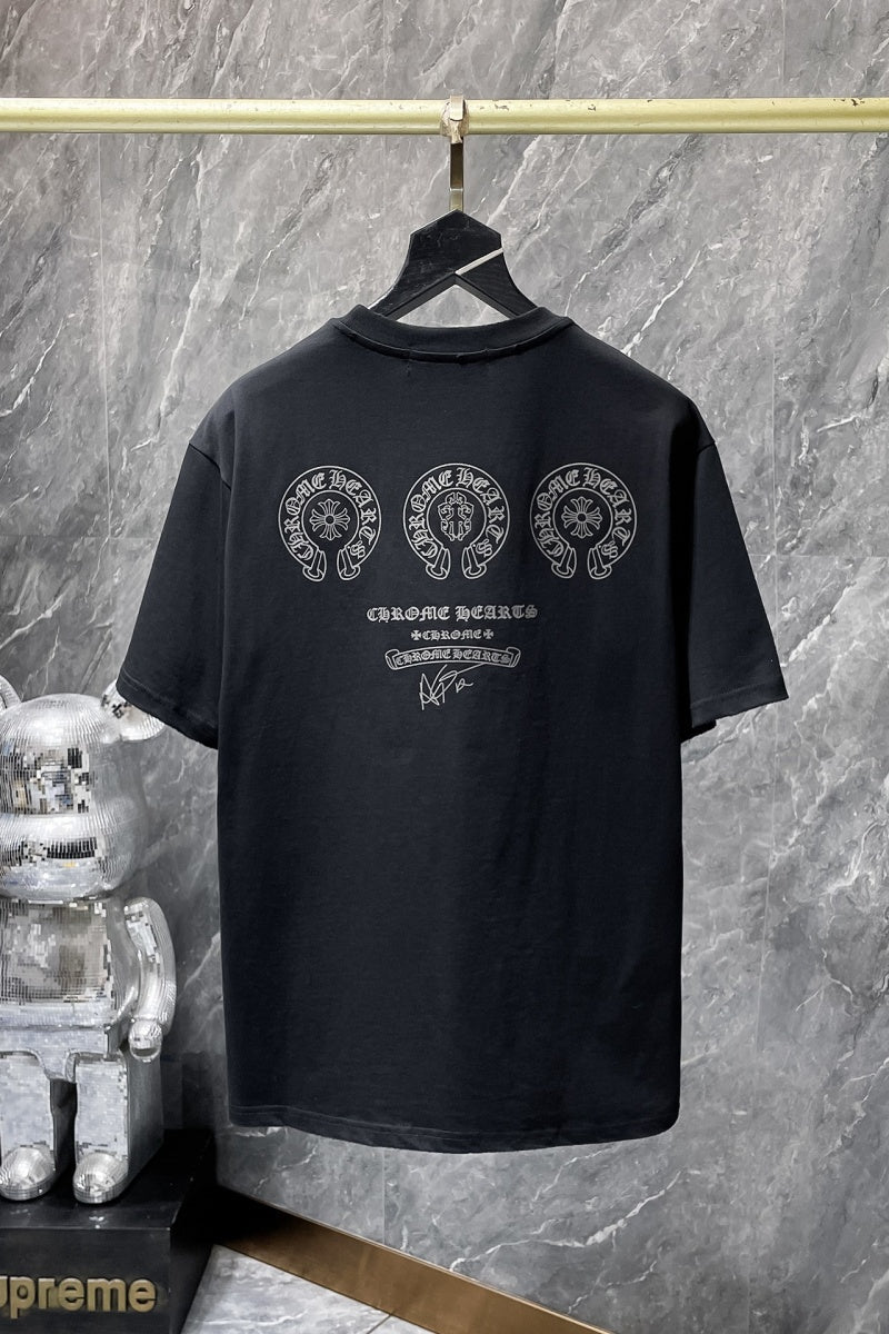 Chrome heart T shirts High-quality 100% cotton streetwear