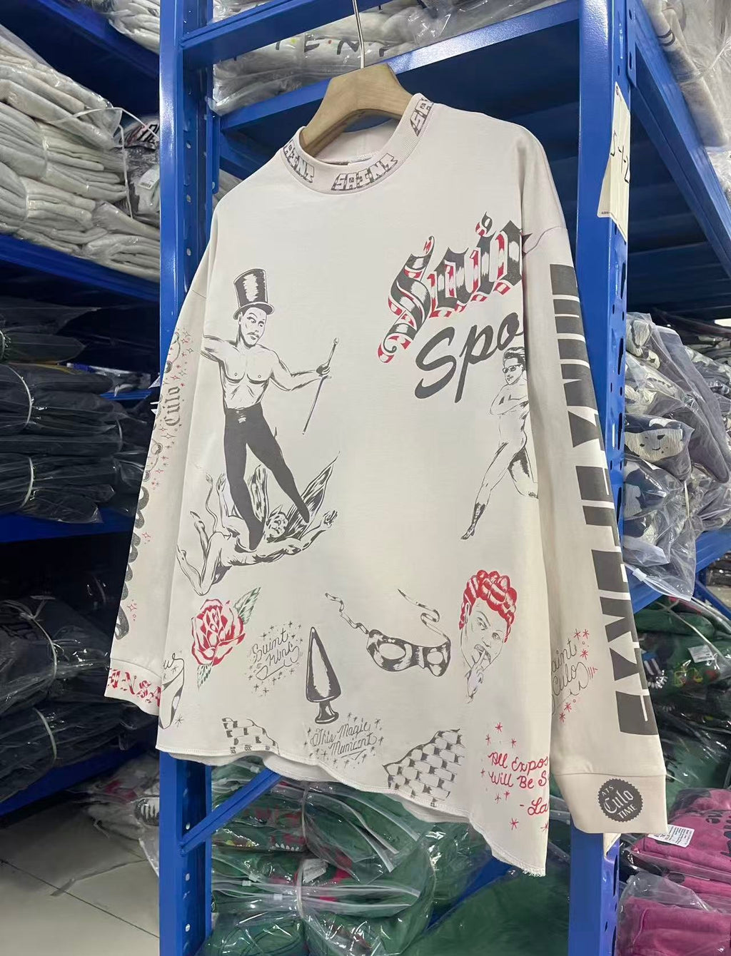 Saint Michael long sleeve shirts