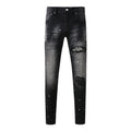 Mens trendy purple jeans, 100% cotton Pure Cotton High Street Trend