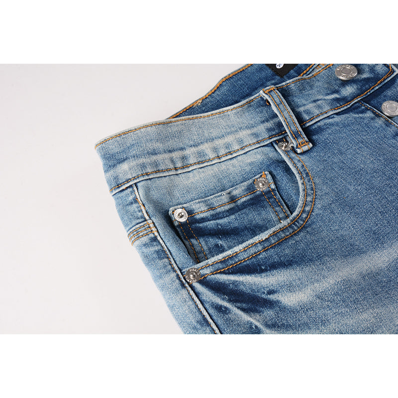 Mens trendy purple jeans, 100% cotton Pure Cotton High Street Trend