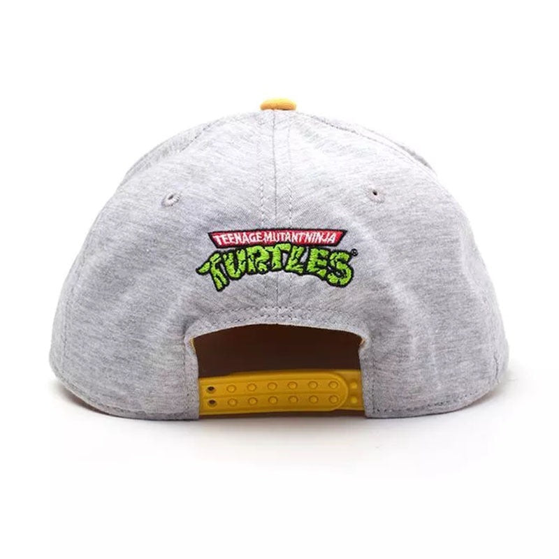 Trendy flat brimmed snapback hats notched gray pizza pizza