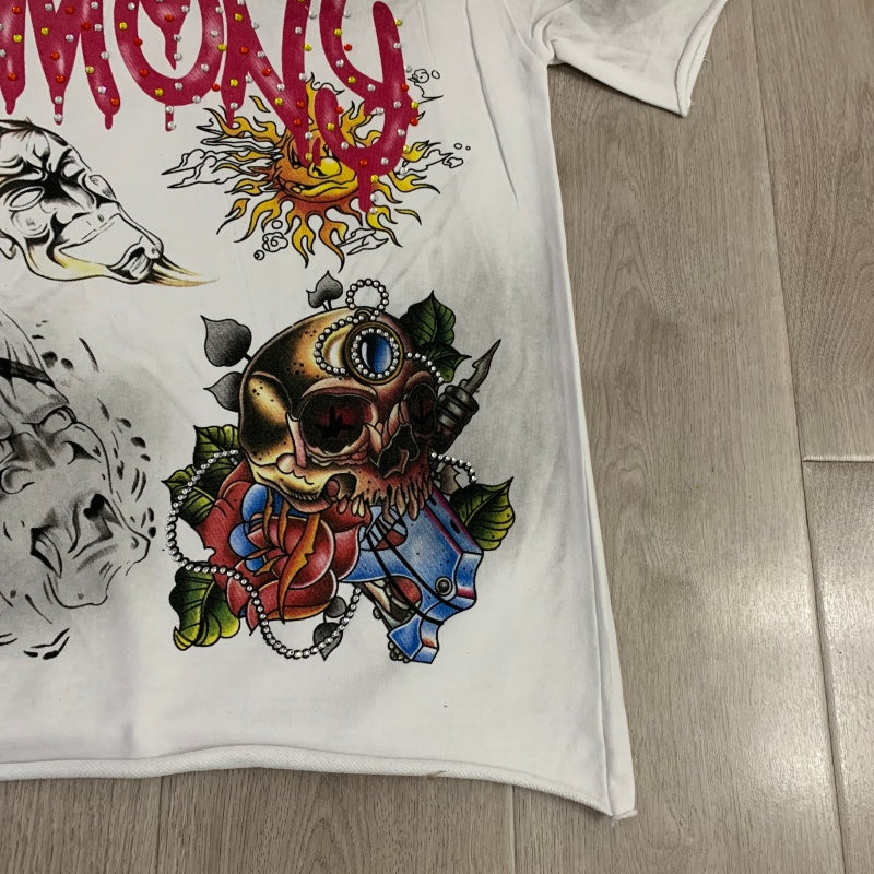 HARMONY T Shirts Street Trend Hot Diamonds