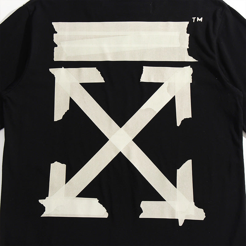 OW t shirt ow Arrow Tape Streetwear