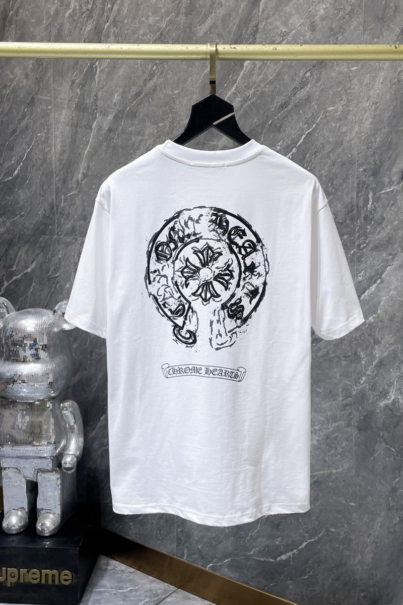 Chrome heart T shirts High-quality 100% cotton streetwear
