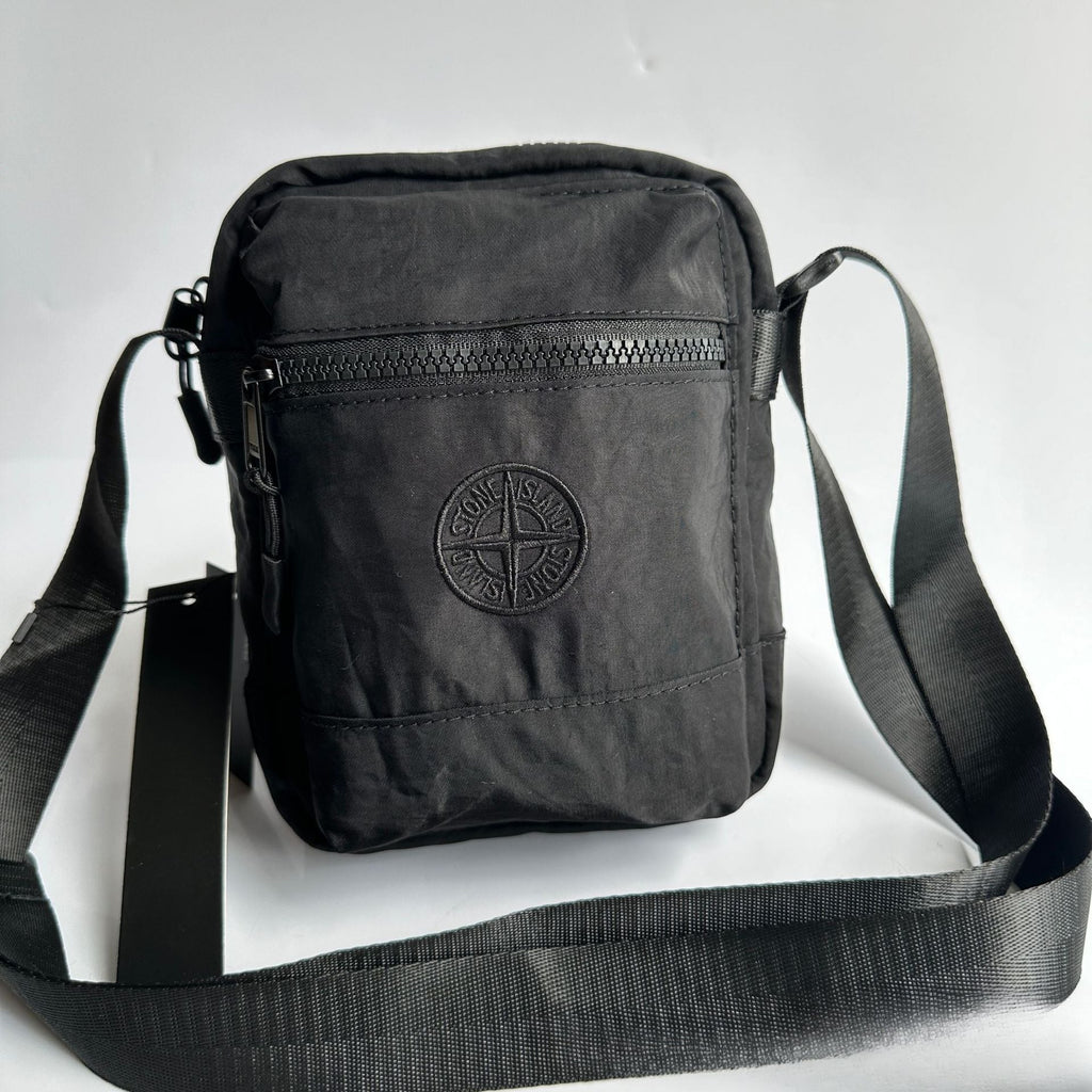 Mens Casual Bags STONE Splicing Embroidery Men's Nylon pouch bag Crossbody shoulder bag
